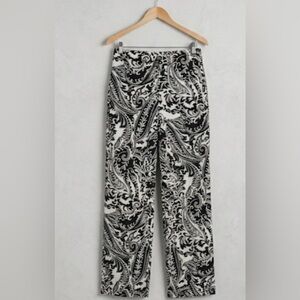 Lauren Ralph Lauren High Waist Paisley Wide Leg Pants | Coastal Chic M NWOT